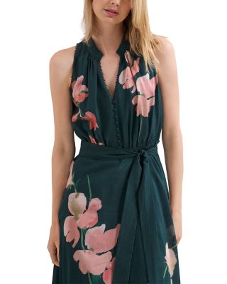 Lucinda Button Floral Dress