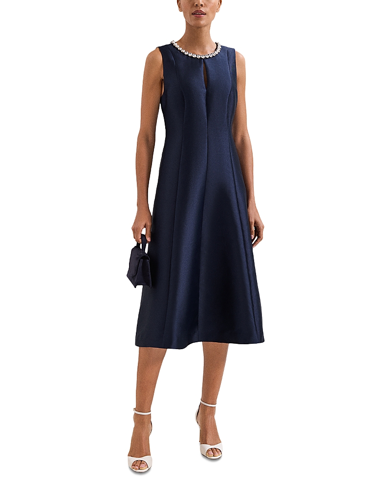 Phase Eight Judy Satin Jeweled Dress