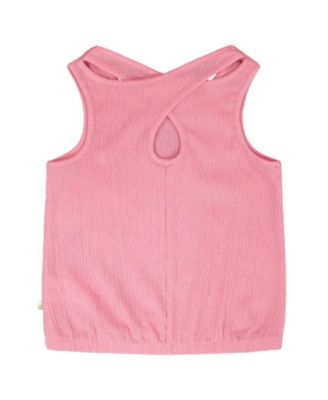 Girls' Sleeveless Crinkle Jersey Tank Top - Big Kid