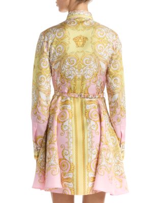 Silk Twill Print Dress