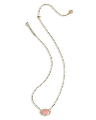 Elisa Scallop Frame Short Pendant Necklace, 16"