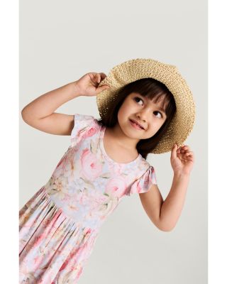 Girls' Rose Dreams Ruffled Twirl Dress - Little Kid