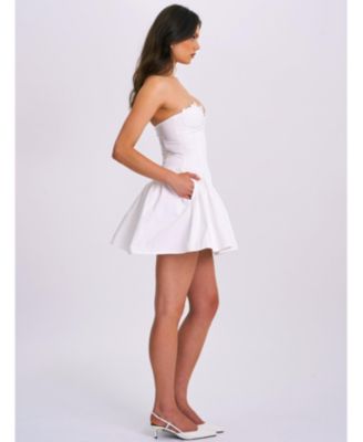  Sacha Lace Drop Waist Mini Dress