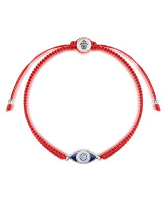 Prevent Harm Drawstring Evil Eye Charm Bracelet