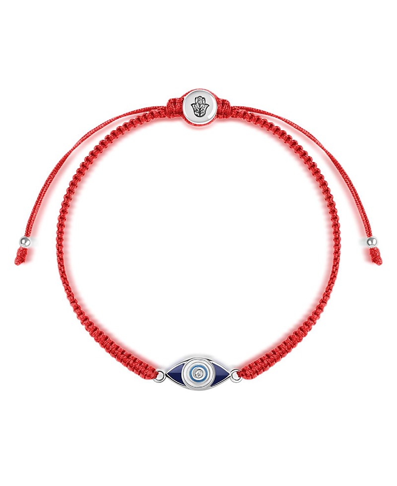 Karma and Luck Prevent Harm Drawstring Evil Eye Charm Bracelet
