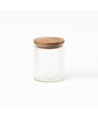 Fluted Glass Storage Jars - Set of 3