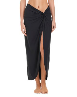 Long Twist Skirt Swim Cover-Up