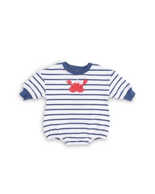 Boys' Sailor Sea Creatures Appliqu&eacute;s Sweatshirt Bubble Stripe Bodysuit - Baby