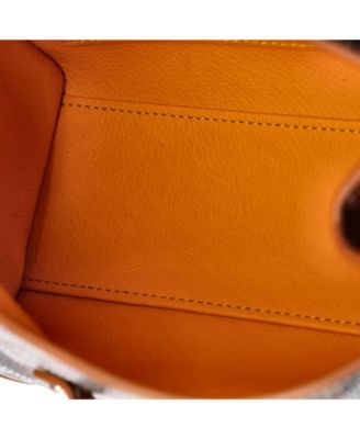  Mini Saigon Top Handle Bag Coated Canvas with Leather