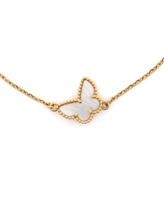  Sweet Alhambra Butterfly Bracelet 18K Gold and Mother of Pearl