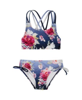 Girls' Two-Piece Rose Swimsuit - Little Kid