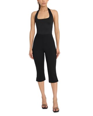 Sculpting Halter Square Neck Bodysuit