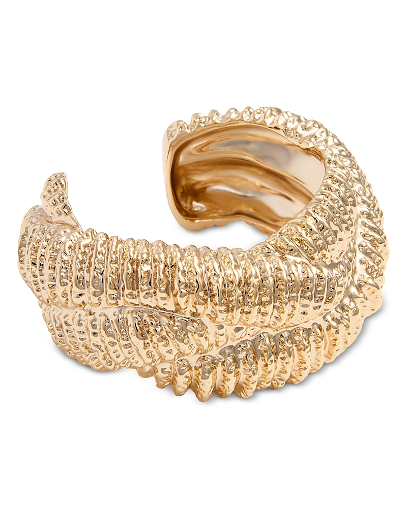 Self-Portrait Textured Twisted Cuff Bracelet
