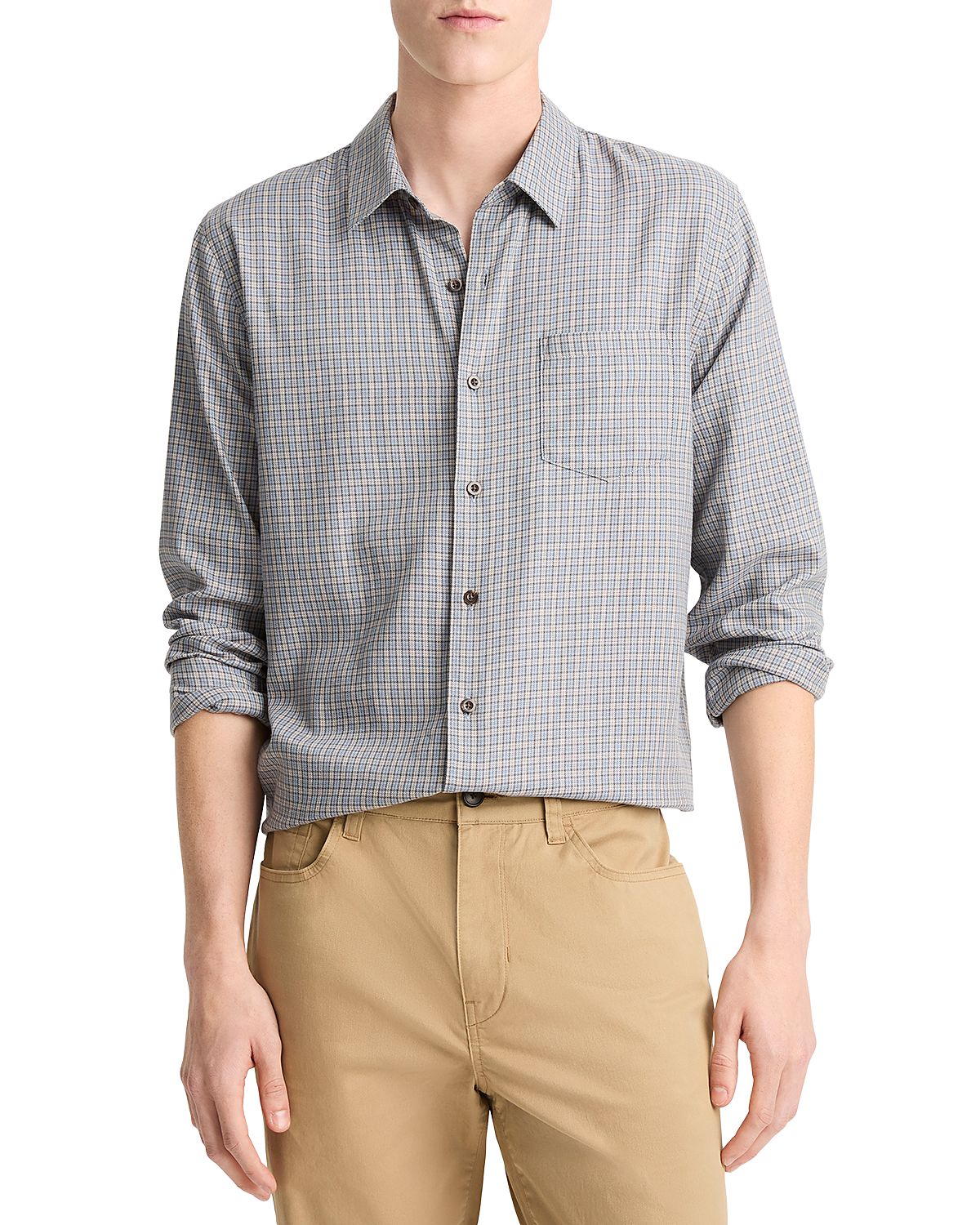 Vince Genesse Plaid Pocket Shirt