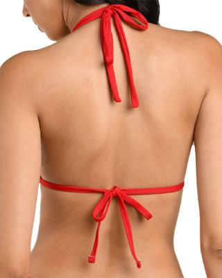 Island Gathered Halter Bikini Top & Shirred Bikini Bottom