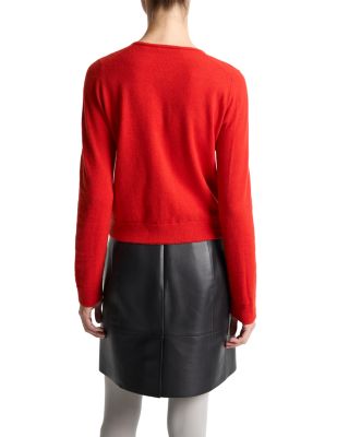 Scallop Trim Cardigan Sweater 