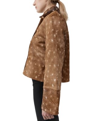 Fawn Minimal Leather Jacket