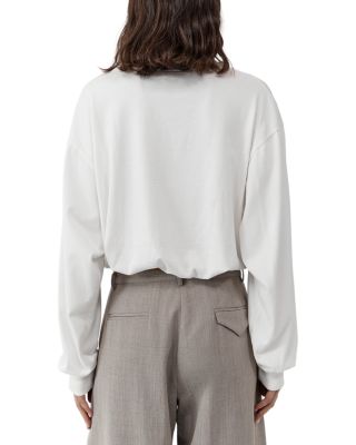 Drawstring Long Sleeve Top