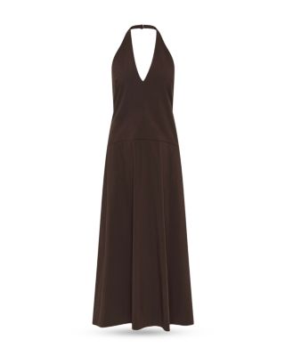 Halter Plunge Dress