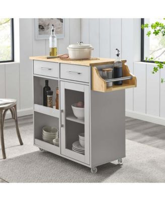 Culinary Kitchen Cart with Spice Rack