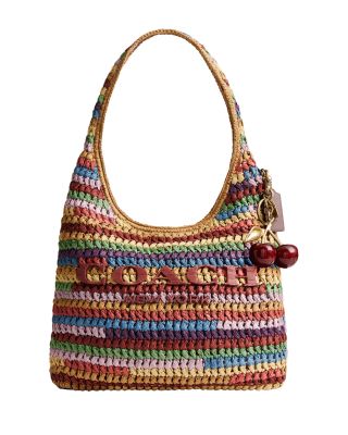 Brooklyn 34 Straw Shoulder Bag