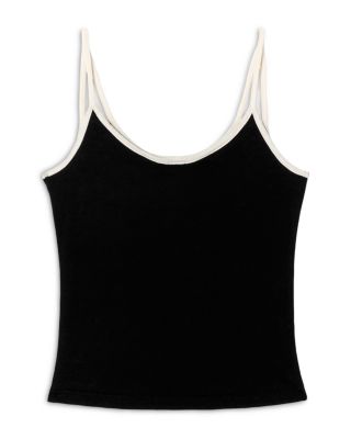 Contrast Spaghetti Strap Tank Top