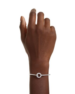Dextera Crystal Circle Bangle Bracelet