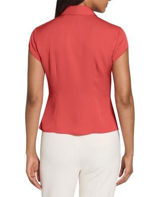 Silk Cap Sleeve Shirt