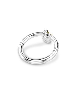 Idyllia Crystal & Cubic Zirconia Heart Charm Motif Ring