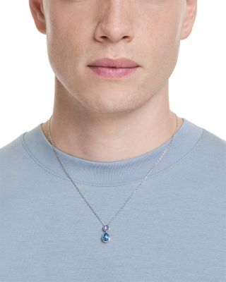 Chroma Crystal Reversible Pendant Necklace, 14.87-17.75"