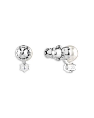 Matrix Cubic Zirconia & Imitation Pearl Stud Earrings