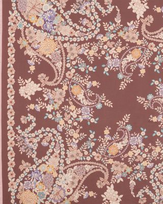 Diane Floral Print Silk Scarf