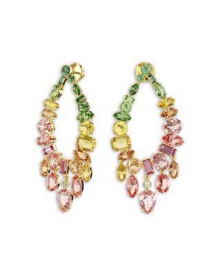 Gema Mixed Crystal Open Chandelier Earrings
