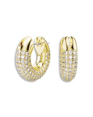 Dextera Pav&eacute; Hoop Earrings