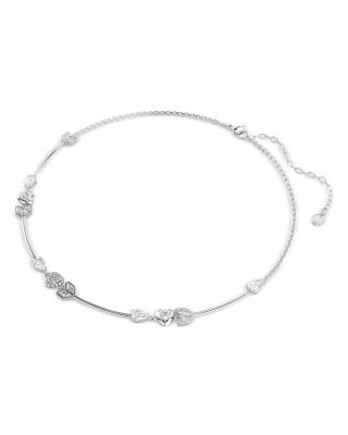 Idyllia Cubic Zirconia Heart & Arrow Collar Necklace, 14.87-17.75"
