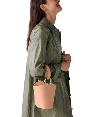 Halo Mini Leather Bucket Bag