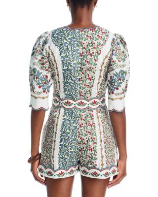 Fruit Beauty Belted Romper