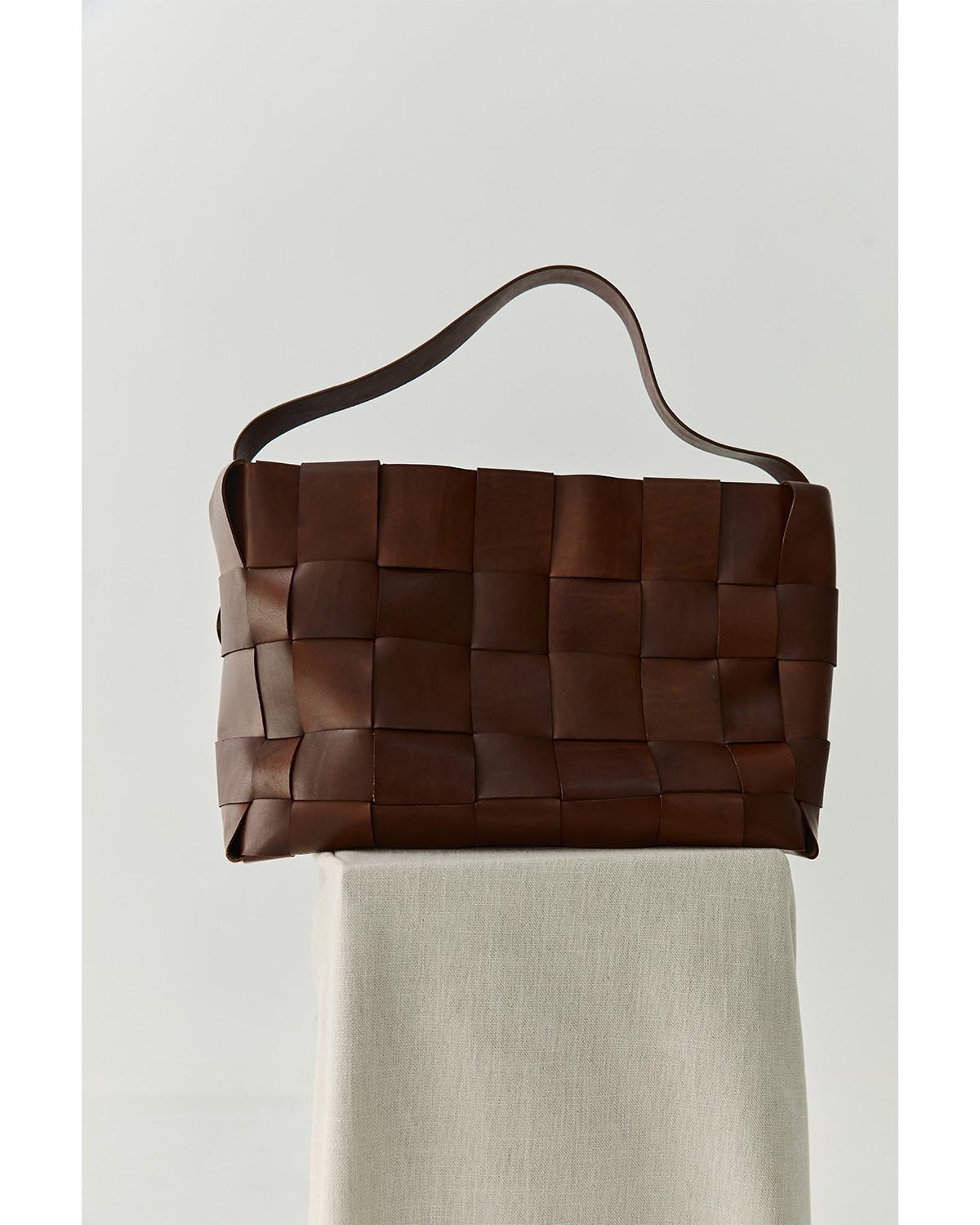 Large Woven Leather Tote