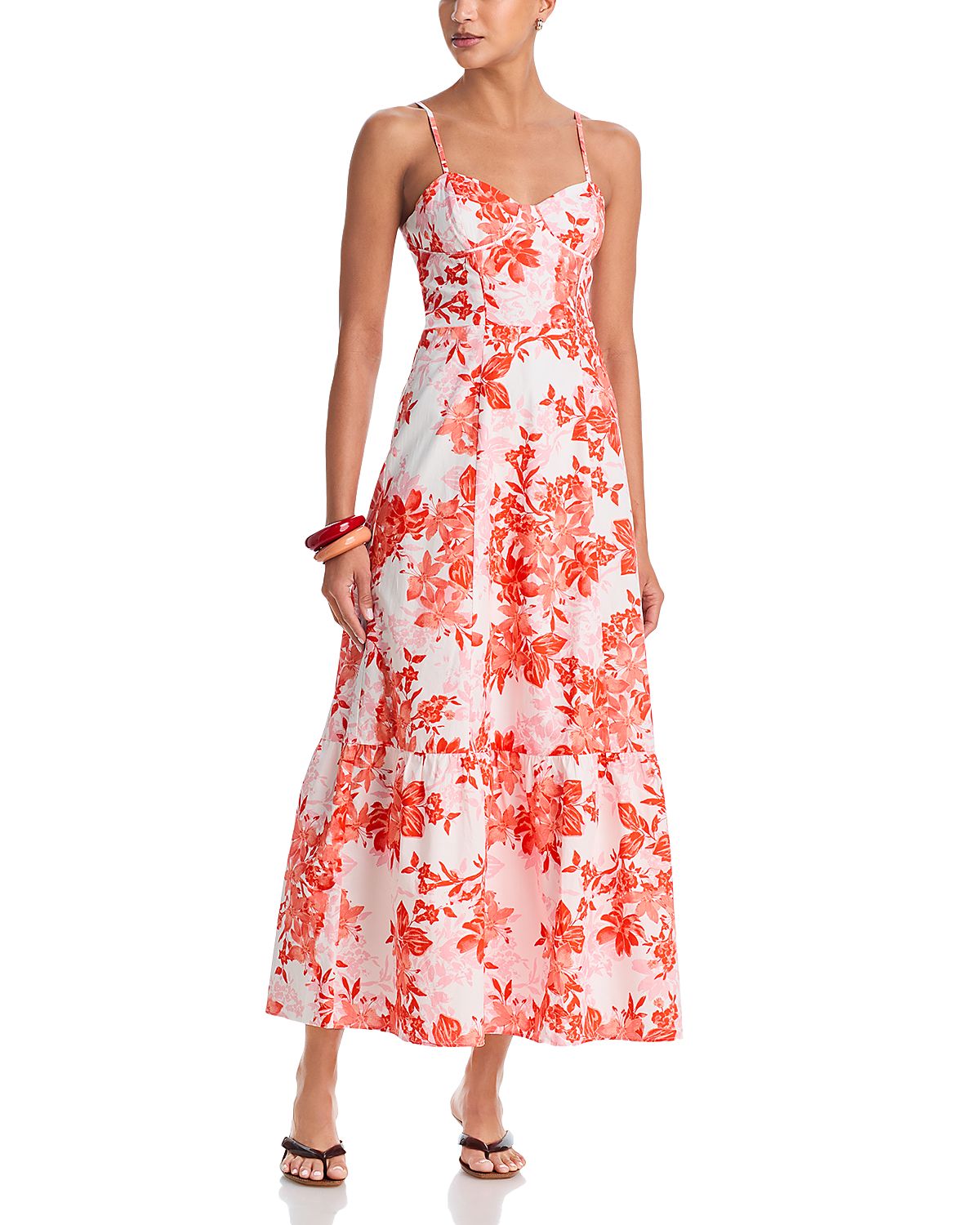 Aqua Corset Maxi Dress - Exclusive