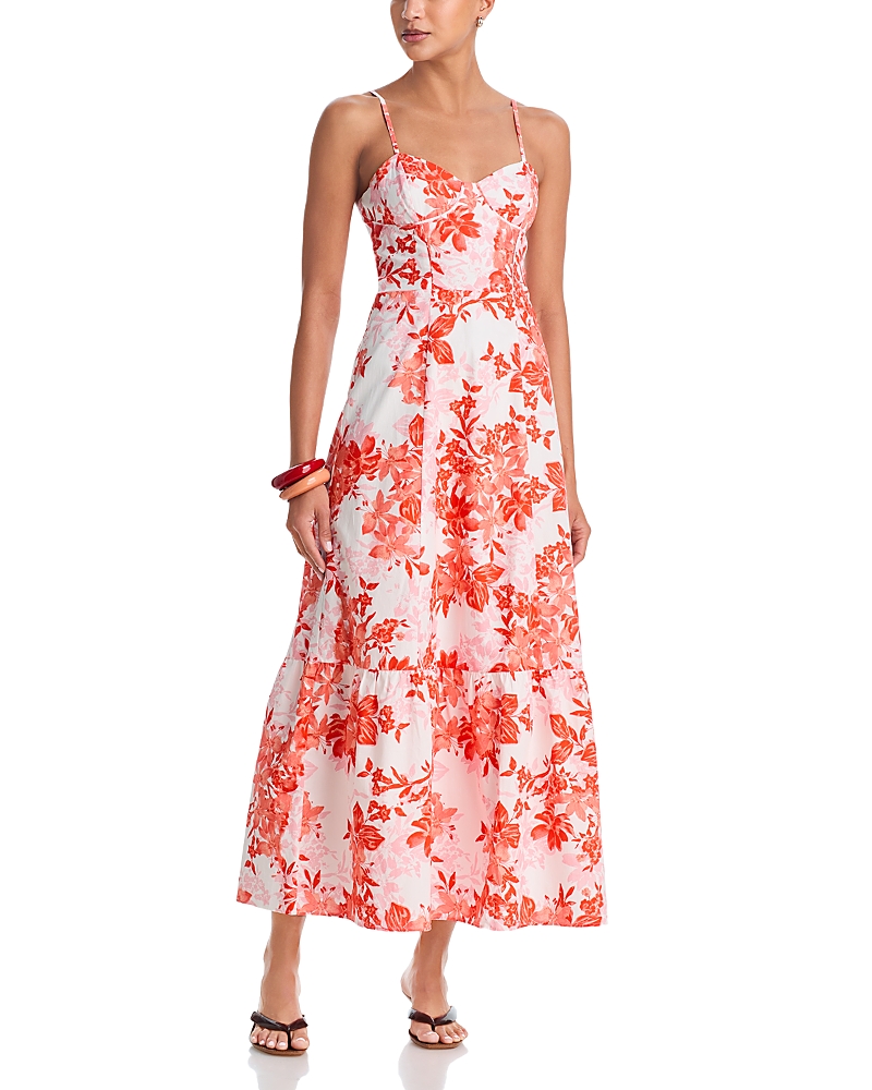 Aqua Corset Maxi Dress - Exclusive