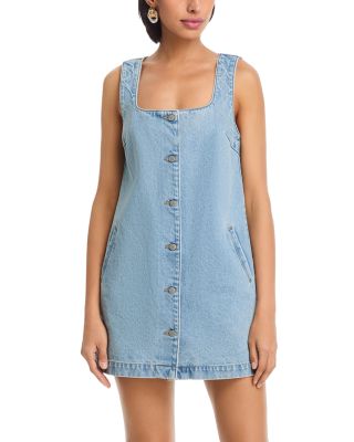 90's Denim Button Front Dress