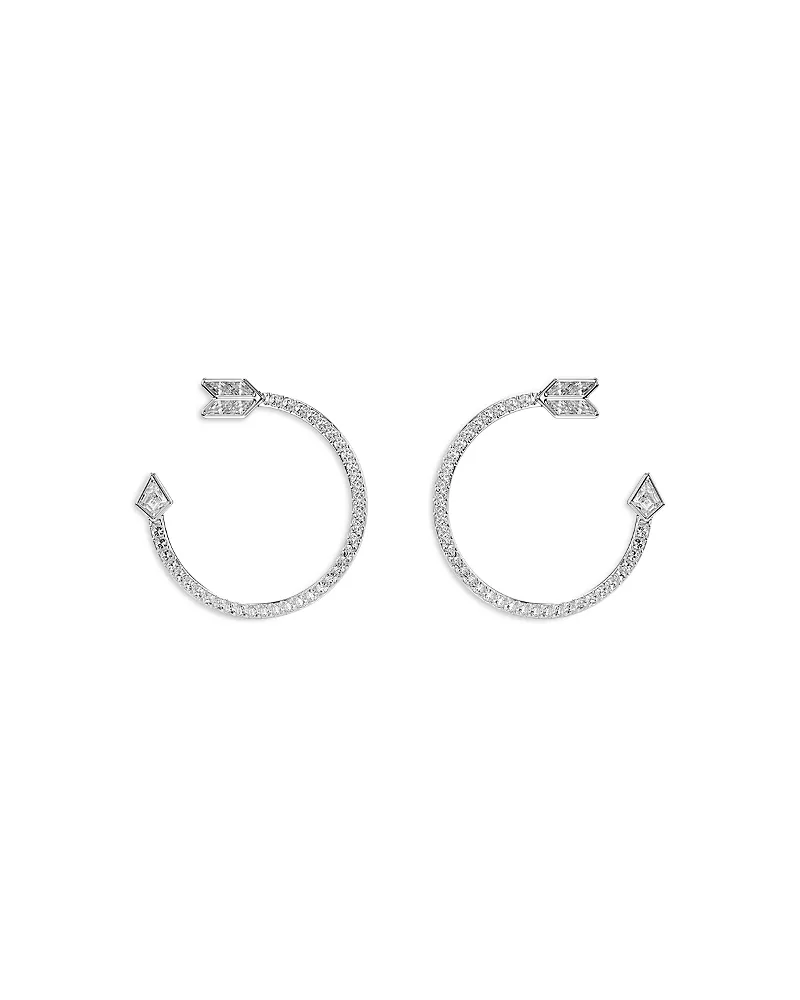 Swarovski Idyllia Crystal & Cubic Zirconia Arrow Hoop Earrings