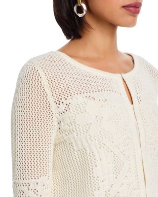 Marigold Mesh Stitch Sweater Jacket