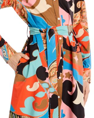 Belted Midi Shirt Dress