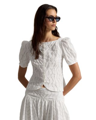 Cotton Eyelet Shirt