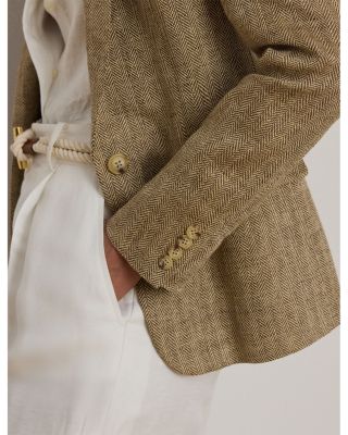 Linen Herringbone Blazer