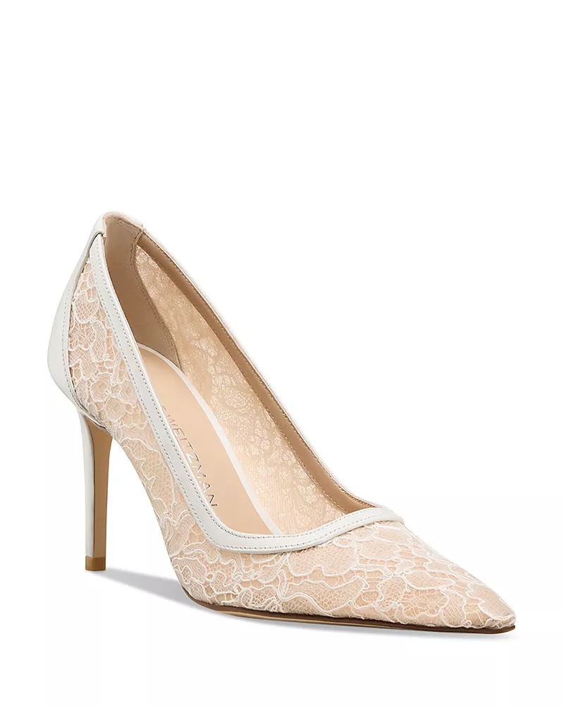 Stuart Weitzman Women's Stuart Power 85 Lace Pumps