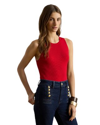 Rib Knit Sleeveless Sweater