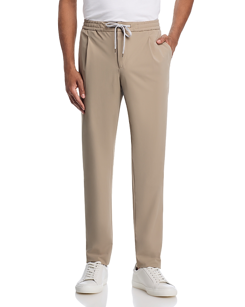 Pt Torino Kinetic Jersey Pleat Drawstring Jogger Pants