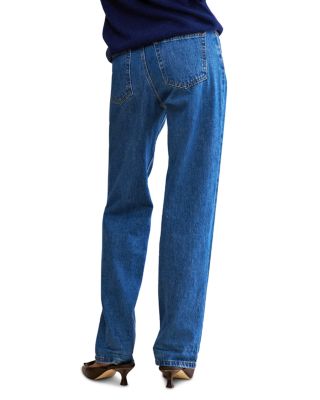 The Baggy Mid Rise Jeans in Medium Wash